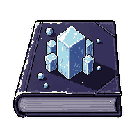 dark necromancy book  frozen ice covered