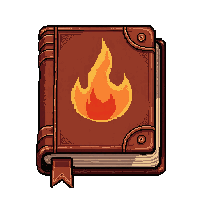 diary journal small  burning on fire