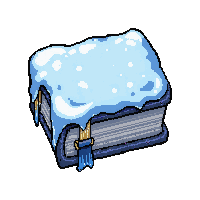 diary journal small  frozen ice covered