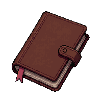 diary journal small  pristine new leather
