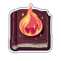 encyclopedia heavy  glowing magical aura