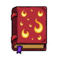 fairy tale storybook  burning on fire