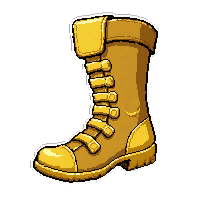 bone skeleton boots  legendary golden