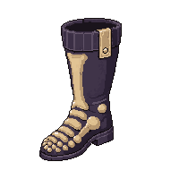 bone skeleton boots  pristine clean