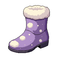 cloud fluffy boots  enchanted glowing