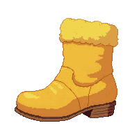 cloud fluffy boots  legendary golden