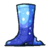 crystal gem boots  enchanted glowing