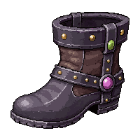 dwarf steel boots  enchanted glowing