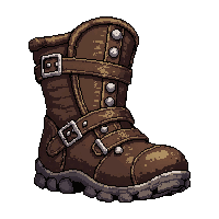 dwarf steel boots  muddy dirty