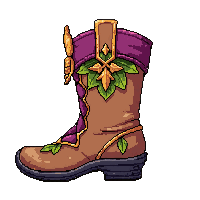 elven leaf boots  ornate decorated