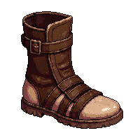 gladiator strapped sandals  battle damaged
