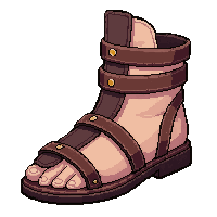 gladiator strapped sandals  brand new polished