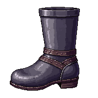Knight Heavy Sabatons Pristine Clean — free pixel art sprite from the Runner Boots collection, transparent PNG