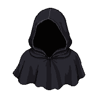 black shadow cloak flowing billowing