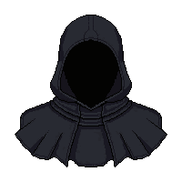 black shadow cloak pristine new fabric