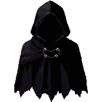 black shadow cloak tattered worn edges