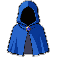 Blue Royal Cloak  Jeweled Clasp Fastened — free pixel art sprite from Runner Capes