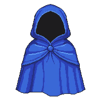 blue royal cloak pristine new fabric
