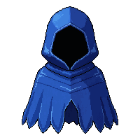 Blue Royal Cloak  Tattered Worn Edges — free pixel art sprite from Runner Capes