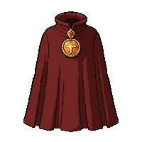 Brown Travel Cloak  Embroidered Symbols — free pixel art sprite from Runner Capes