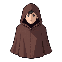Brown Travel Cloak  Flowing Billowing — free pixel art sprite from Runner Capes