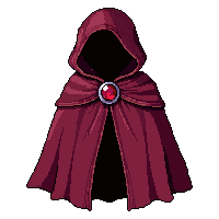 crimson vampire cloak jeweled clasp fastened