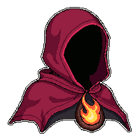 fire flame cape hooded with cowl