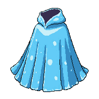 Frost Ice Cape  Flowing Billowing — free pixel art sprite from Runner Capes