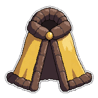 gold champion cape fur trimmed collar