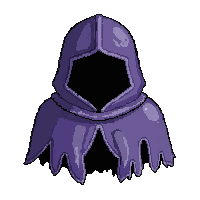 Torn Tattered Cape Armored Reinforced — free pixel art sprite from the Runner Capes collection, transparent PNG