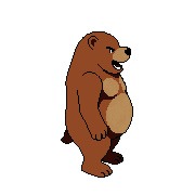 East — free pixel art sprite from Runner Characters Cavebear