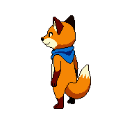 North West — free pixel art sprite from Runner Characters Foxkit