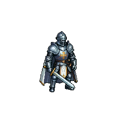 South East — free pixel art sprite from Runner Characters Genre Paladin Knight