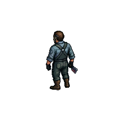 West — free pixel art sprite from the Runner Characters Genre Slasher Killer collection, transparent PNG