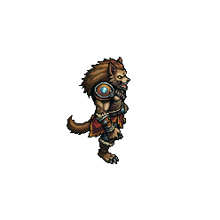 North East — free pixel art sprite from Runner Characters Genre Werewolf Brute