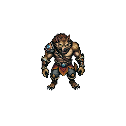 South East — free pixel art sprite from Runner Characters Genre Werewolf Brute