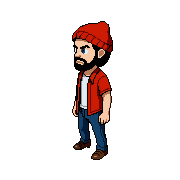 South West — free pixel art sprite from Runner Characters Hipster