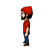 West — free pixel art sprite from Runner Characters Hipster