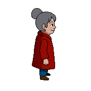 East — free pixel art sprite from Runner Characters Oldlady