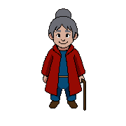 South — free pixel art sprite from Runner Characters Oldlady