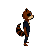 East — free pixel art sprite from Runner Characters Raccoonbandit