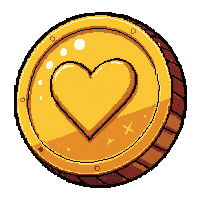 Copper  Heart — free pixel art sprite from Runner Coins