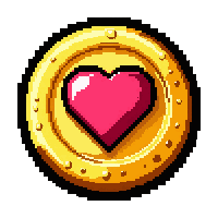 Crystal  Heart — free pixel art sprite from Runner Coins