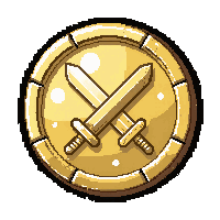 platinum  crossed swords