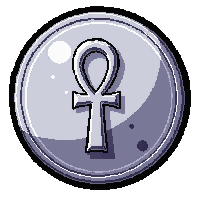 silver  ankh