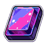 Data Shard Crystal  Glitching Pixelated — free pixel art sprite from Runner Cyberpunk Gear