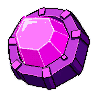 data shard crystal  neon pink glow