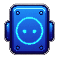 disguise hologram  electric blue lit