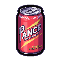 Energy Drink Neon Brand New Boxed — free pixel art sprite from the Runner Cyberpunk Gear collection, transparent PNG