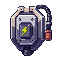 Adrenaline Pump  Chrome Polished New — free pixel art sprite from Runner Cyberpunk Implants